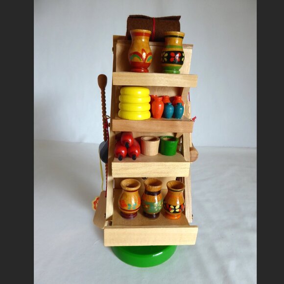 NEW 11” STEINBACH GERMANY MERCHANT MERCATOR PEDDLER WOOD INCENSE SMOKER - Picture 5 of 16